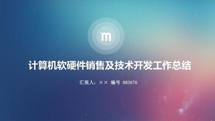 計算機軟硬件銷售及技術(shù)開發(fā)工作總結(jié)述職匯報
